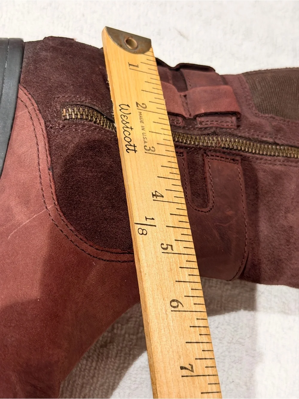 Sorel Women's  burgundy Suede Over-the-Knee Buckle Boots
